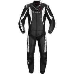 Spidi Sport Warrior Touring Two Piece Tuta moto in pelle, nero-bianco, dimensione 56 per uomo