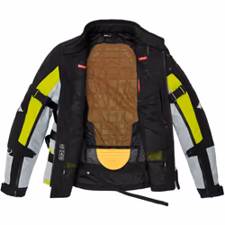 Spidi H2Out Allroad Giacca tessile motociclistica, nero-grigio-giallo, dimensione 2XL per uomo - Vista aggiuntiva 8
