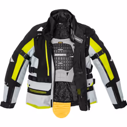 Spidi H2Out Allroad Giacca tessile motociclistica, nero-grigio-giallo, dimensione 3XL per uomo - Vista aggiuntiva 5