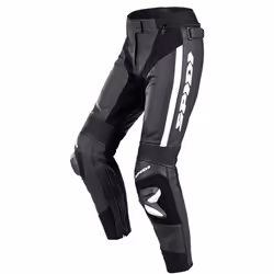 Spidi RR Pro 2 Pantaloni in pelle di moto da donna, nero-bianco, dimensione 50 per donne