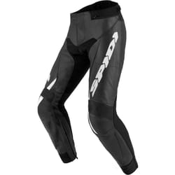 Spidi Tekker 2 Pantaloni moto in pelle, nero-bianco, dimensione 52 per uomo