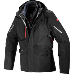 Spidi H2Out Step-InArmor Mission-T Giacca tessile motociclistica, nero, dimensione M per uomo