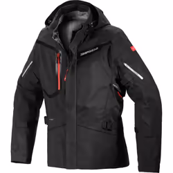 Spidi Mission-T Shield H2Out Step-InArmor Giacca esterna tessile per moto, nero, dimensione M per uomo