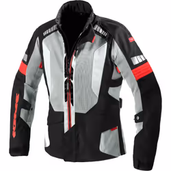 Spidi Terranet Giacca tessile motociclistica, nero-grigio-rosso, dimensione 2XL per uomo