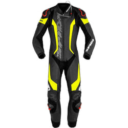 Spidi Laser Pro Tuta in moto forata a un pezzo, nero-giallo, dimensione 52 per uomo