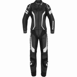 Spidi Laser Touring Due pezzi da donna tuta in pelle della moto, nero-bianco, dimensione 38 per donne