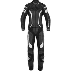 Spidi Laser Touring Due pezzi da donna tuta in pelle della moto, nero-bianco, dimensione 38 per donne