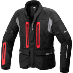Spidi Traveller 3 H2Out Giacca tessile moto, nero-rosso, dimensione M per uomo