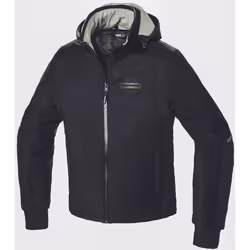 Spidi Armor H2Out Felpa con cappuccio moto, nero-bianco, dimensione 2XL per uomo