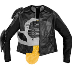 Spidi Base-1 Armor Giacca protettiva, nero, dimensione M per uomo