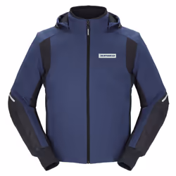 Spidi Armor H2Out Felpa con cappuccio moto, blu, dimensione 3XL per uomo