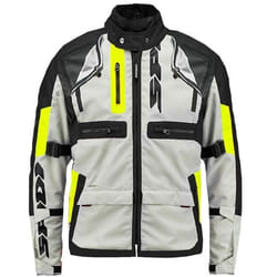 Spidi Crossmaster Giacca tessile moto, bianco-giallo, dimensione M per uomo