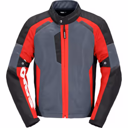 Spidi Tek Net Giacca Moto, nero-grigio-rosso, dimensione M per uomo