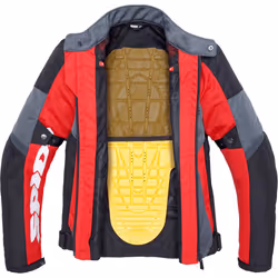 Spidi Tek Net Giacca Moto, nero-grigio-rosso, dimensione M per uomo