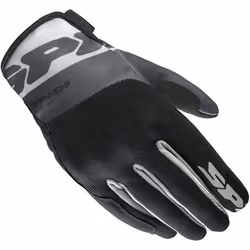 Spidi Flash-KP Tex Guanti da moto da donna, nero-grigio, dimensione XL per donne