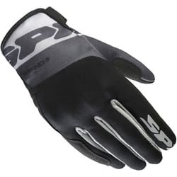 Spidi Flash-KP Tex Guanti da moto da donna, nero-grigio, dimensione XL per donne