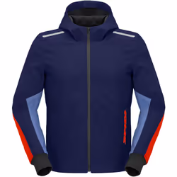 Spidi Armor Light Felpa con cappuccio da moto, rosso-blu, dimensione M per uomo