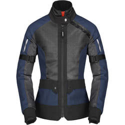 Spidi Net H2Out impermeabile Giacca tessile moto da donna, nero-blu, dimensione 2XL per donne
