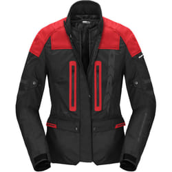 Spidi Traveler 3 Evo H2Out impermeabile Giacca tessile moto da donna, nero-rosso, dimensione 2XL per donne