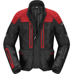 Spidi Traveler 3 Evo H2Out impermeabile Moto Tessile Giacca, nero-rosso, dimensione L per uomo