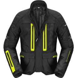 Spidi Traveler 3 Evo H2Out impermeabile Moto Tessile Giacca, nero-giallo, dimensione 3XL per uomo