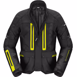 Spidi Traveler 3 Evo H2Out impermeabile Moto Tessile Giacca, nero-giallo, dimensione 3XL per uomo