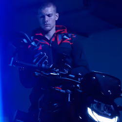 Spidi Evo Sport Felpa con cappuccio da moto, nero-rosso, dimensione M per uomo - Vista aggiuntiva 4