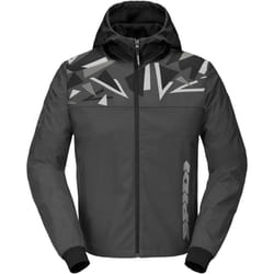 Spidi Evo Sport Felpa con cappuccio da moto, nero-grigio, dimensione 2XL per uomo