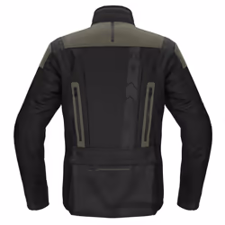 Spidi Traveler 3 Evo H2Out impermeabile Moto Tessile Giacca, nero-verde, dimensione L per uomo