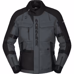 Spidi Tour Evo 2 H2Out impermeabile Moto Tessile Giacca, nero-grigio, dimensione XL per uomo