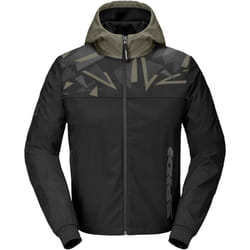 Spidi Evo Sport Felpa con cappuccio da moto, nero-verde, dimensione XL per uomo