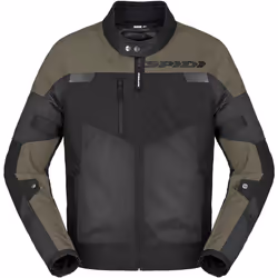 Spidi Equinox Net Windout Giacca tessile moto, nero-verde, dimensione 3XL per uomo