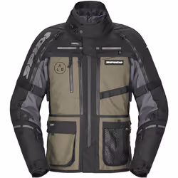 Spidi Hard Track 3 H2Out impermeabile Giacca tessile moto, verde, dimensione 2XL per uomo