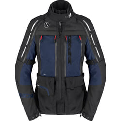 Spidi 4 Season V3 H2Out impermeabile Giacca tessile moto da donna, nero-blu, dimensione L per uomo