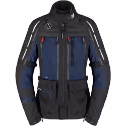 Spidi 4 Season V3 H2Out impermeabile Giacca tessile moto da donna, nero-blu, dimensione L per uomo