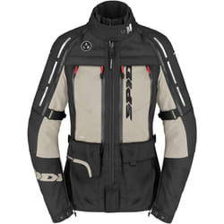Spidi 4 Season V3 H2Out impermeabile Giacca tessile moto da donna, grigio-beige, dimensione L per uomo