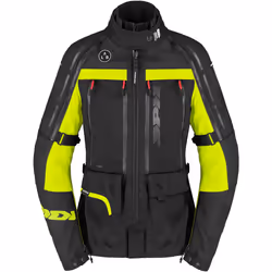 Spidi 4 Season V3 H2Out impermeabile Giacca tessile moto da donna, nero-grigio-giallo, dimensione L per uomo