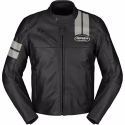 Spidi Roar Giacca in pelle da moto, nero-bianco, dimensione 46 per uomo