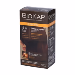Bios line biokap nutricolor tinta per capelli 4.4 castano ramato per la colorazione e la bellezza dei capelli.