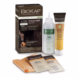 Bios line biokap nutricolor delicato rapid 4.05 castano cioccolato per la colorazione e la bellezza dei capelli.