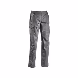 Cotone 35% Poliestere 65% g/mq 250 Tessuto All Season colore grigio 2 tasche anteriori + 2 posteriori + 1 laterale Portametro ...