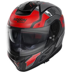 Nolan N80-8 Starscream N-Com Casco, nero-rosso, dimensione XL per uomo