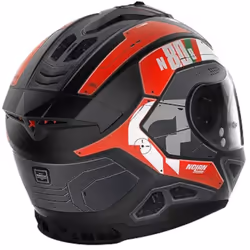 Nolan N80-8 Starscream N-Com Casco, nero-bianco-rosso, dimensione XS per uomo