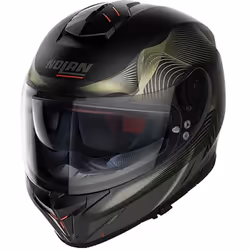 Nolan N80-8 Powerglide N-Com Casco, nero-oro, dimensione XS per uomo