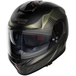 Nolan N80-8 Powerglide N-Com Casco, nero-oro, dimensione XS per uomo