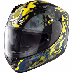 Nolan N60-6 Foxtrot Casco, nero-giallo, dimensione M per uomo