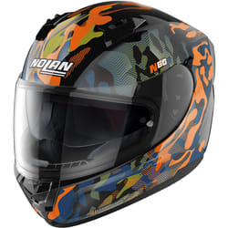 Nolan N60-6 Foxtrot Casco, nero-arancione, dimensione S per uomo