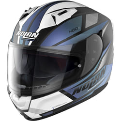 Nolan N60-6 Downshift Casco, nero-blu, dimensione XL per uomo