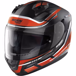 Nolan N60-6 Lancer Casco, nero-rosso, dimensione M per uomo