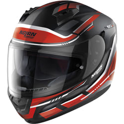 Nolan N60-6 Lancer Casco, nero-rosso, dimensione M per uomo